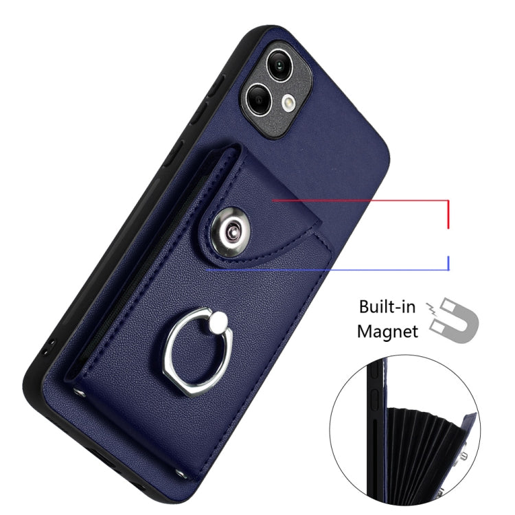 Organ Card Bag Ring Holder PU Phone Case, For Samsung Galaxy A04 4G, For Samsung Galaxy A13 5G / A04s, For Samsung Galaxy S20 FE, For Samsung Galaxy A23 165.4mm, For Samsung Galaxy A53 5G, For Samsung Galaxy A33 5G, For Samsung Galaxy A13 4G           ...