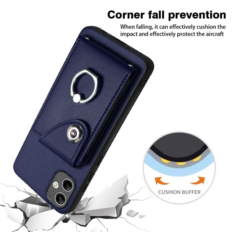 Organ Card Bag Ring Holder PU Phone Case, For Samsung Galaxy A04 4G, For Samsung Galaxy A13 5G / A04s, For Samsung Galaxy S20 FE, For Samsung Galaxy A23 165.4mm, For Samsung Galaxy A53 5G, For Samsung Galaxy A33 5G, For Samsung Galaxy A13 4G           ...