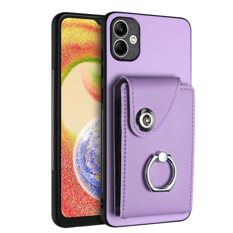 Organ Card Bag Ring Holder PU Phone Case, For Samsung Galaxy A24 4G, For Samsung Galaxy A04e / M04 / F04 4G, For Samsung Galaxy A34 5G, For Samsung Galaxy A54 5G, For Samsung Galaxy S23 Ultra 5G, For Samsung Galaxy S23+ 5G, For Samsung Galaxy S23 5G   ...