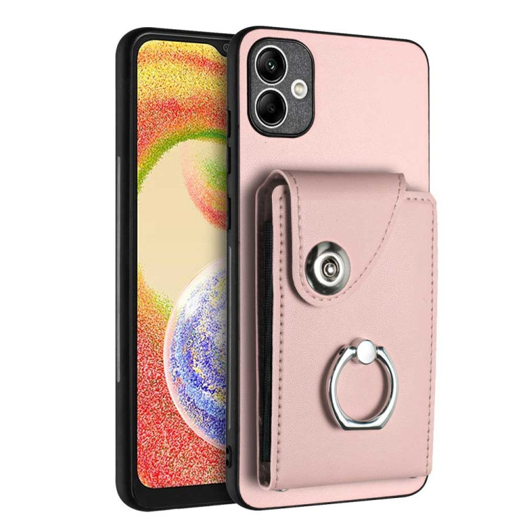 Organ Card Bag Ring Holder PU Phone Case, For Samsung Galaxy A24 4G, For Samsung Galaxy A04e / M04 / F04 4G, For Samsung Galaxy A34 5G, For Samsung Galaxy A54 5G, For Samsung Galaxy S23 Ultra 5G, For Samsung Galaxy S23+ 5G, For Samsung Galaxy S23 5G   ...