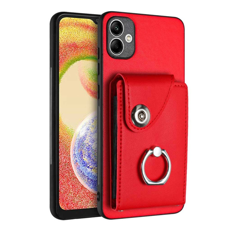 Organ Card Bag Ring Holder PU Phone Case, For Samsung Galaxy A24 4G, For Samsung Galaxy A04e / M04 / F04 4G, For Samsung Galaxy A34 5G, For Samsung Galaxy A54 5G, For Samsung Galaxy S23 Ultra 5G, For Samsung Galaxy S23+ 5G, For Samsung Galaxy S23 5G   ...