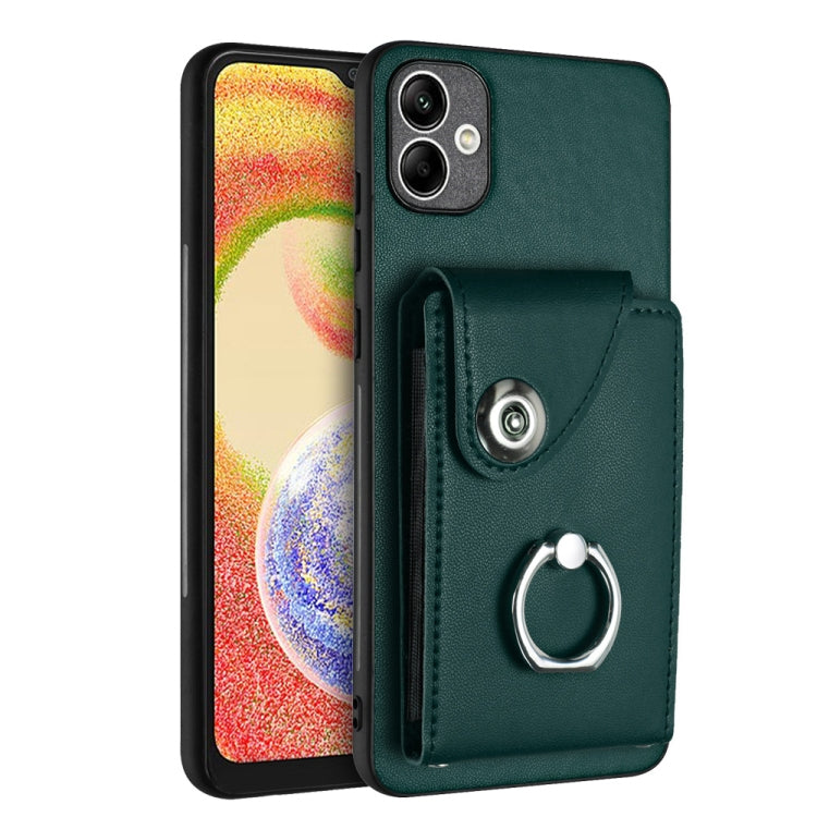 Organ Card Bag Ring Holder PU Phone Case, For Samsung Galaxy S24 Ultra 5G, For Samsung Galaxy S24+ 5G, For Samsung Galaxy S24 5G, For Samsung Galaxy A15 4G, For Samsung Galaxy A05, For Samsung Galaxy A05s 4G, For Samsung Galaxy A25 5G Global           ...