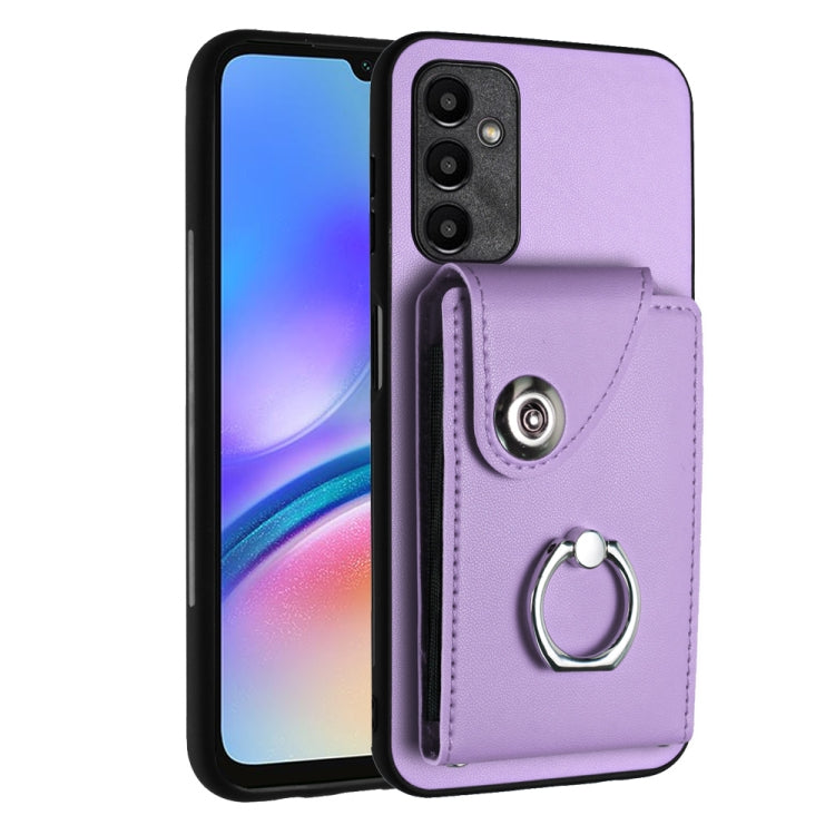 Organ Card Bag Ring Holder PU Phone Case, For Samsung Galaxy S24 Ultra 5G, For Samsung Galaxy S24+ 5G, For Samsung Galaxy S24 5G, For Samsung Galaxy A15 4G, For Samsung Galaxy A05, For Samsung Galaxy A05s 4G, For Samsung Galaxy A25 5G Global           ...