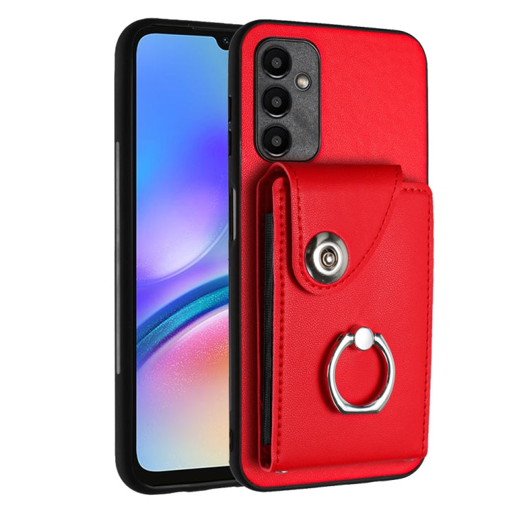 Organ Card Bag Ring Holder PU Phone Case, For Samsung Galaxy S24 Ultra 5G, For Samsung Galaxy S24+ 5G, For Samsung Galaxy S24 5G, For Samsung Galaxy A15 4G, For Samsung Galaxy A05, For Samsung Galaxy A05s 4G, For Samsung Galaxy A25 5G Global           ...
