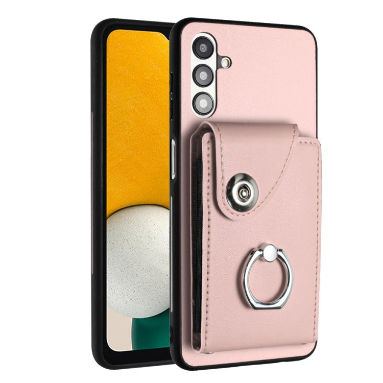 Organ Card Bag Ring Holder PU Phone Case, For Samsung Galaxy A04 4G, For Samsung Galaxy A13 5G / A04s, For Samsung Galaxy S20 FE, For Samsung Galaxy A23 165.4mm, For Samsung Galaxy A53 5G, For Samsung Galaxy A33 5G, For Samsung Galaxy A13 4G           ...