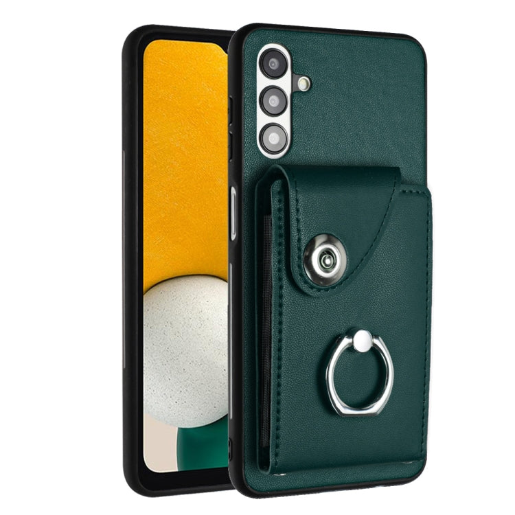 Organ Card Bag Ring Holder PU Phone Case, For Samsung Galaxy A04 4G, For Samsung Galaxy A13 5G / A04s, For Samsung Galaxy S20 FE, For Samsung Galaxy A23 165.4mm, For Samsung Galaxy A53 5G, For Samsung Galaxy A33 5G, For Samsung Galaxy A13 4G           ...