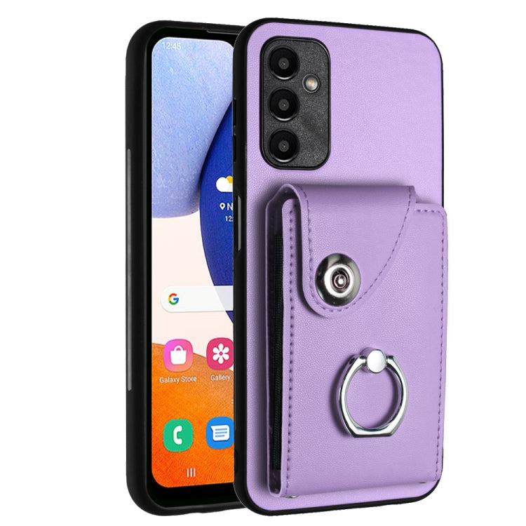 Organ Card Bag Ring Holder PU Phone Case, For Samsung Galaxy A24 4G, For Samsung Galaxy A04e / M04 / F04 4G, For Samsung Galaxy A34 5G, For Samsung Galaxy A54 5G, For Samsung Galaxy S23 Ultra 5G, For Samsung Galaxy S23+ 5G, For Samsung Galaxy S23 5G   ...