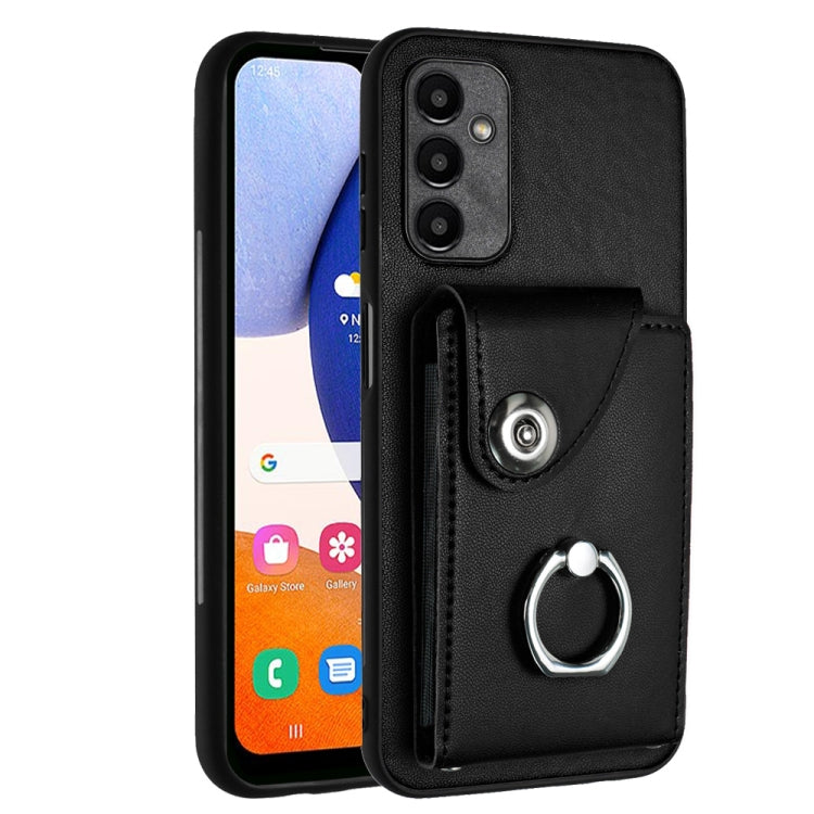 Organ Card Bag Ring Holder PU Phone Case, For Samsung Galaxy A24 4G, For Samsung Galaxy A04e / M04 / F04 4G, For Samsung Galaxy A34 5G, For Samsung Galaxy A54 5G, For Samsung Galaxy S23 Ultra 5G, For Samsung Galaxy S23+ 5G, For Samsung Galaxy S23 5G   ...