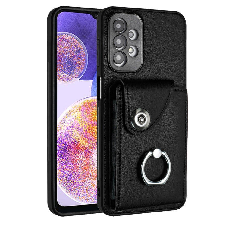 Organ Card Bag Ring Holder PU Phone Case, For Samsung Galaxy A04 4G, For Samsung Galaxy A13 5G / A04s, For Samsung Galaxy S20 FE, For Samsung Galaxy A23 165.4mm, For Samsung Galaxy A53 5G, For Samsung Galaxy A33 5G, For Samsung Galaxy A13 4G           ...