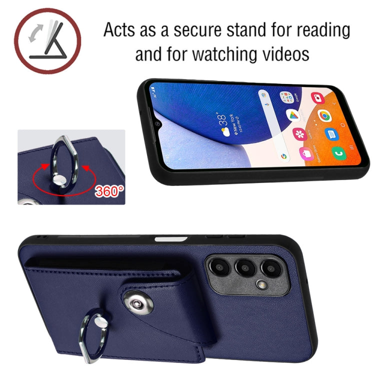 Organ Card Bag Ring Holder PU Phone Case, For Samsung Galaxy A24 4G, For Samsung Galaxy A04e / M04 / F04 4G, For Samsung Galaxy A34 5G, For Samsung Galaxy A54 5G, For Samsung Galaxy S23 Ultra 5G, For Samsung Galaxy S23+ 5G, For Samsung Galaxy S23 5G   ...