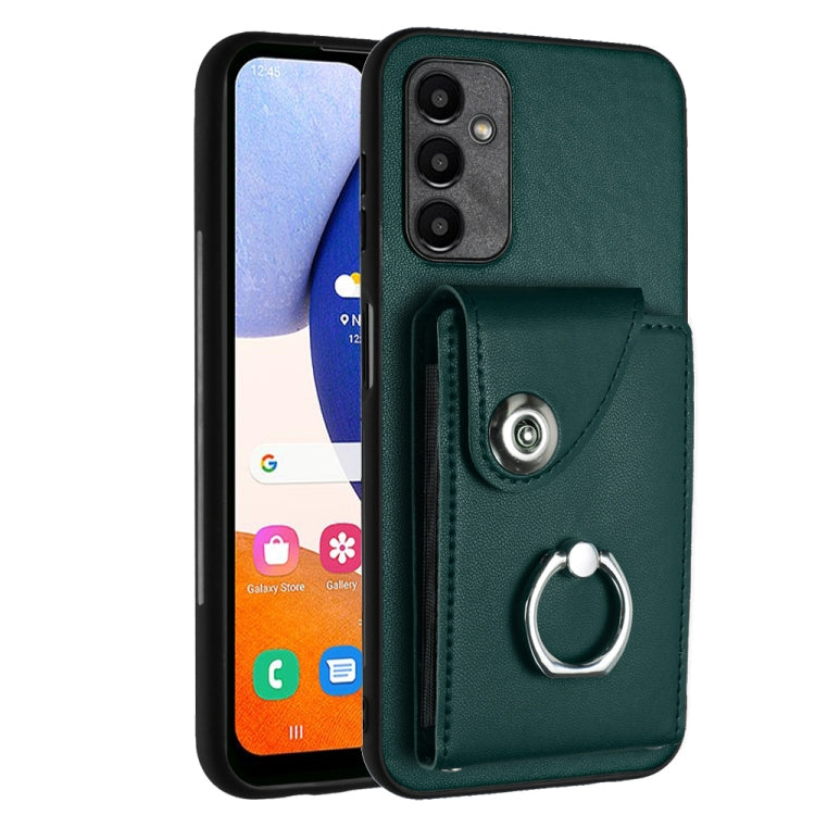 Organ Card Bag Ring Holder PU Phone Case, For Samsung Galaxy A24 4G, For Samsung Galaxy A04e / M04 / F04 4G, For Samsung Galaxy A34 5G, For Samsung Galaxy A54 5G, For Samsung Galaxy S23 Ultra 5G, For Samsung Galaxy S23+ 5G, For Samsung Galaxy S23 5G   ...