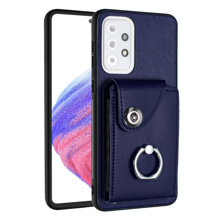 Organ Card Bag Ring Holder PU Phone Case, For Samsung Galaxy A04 4G, For Samsung Galaxy A13 5G / A04s, For Samsung Galaxy S20 FE, For Samsung Galaxy A23 165.4mm, For Samsung Galaxy A53 5G, For Samsung Galaxy A33 5G, For Samsung Galaxy A13 4G           ...