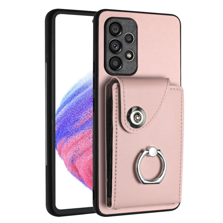 Organ Card Bag Ring Holder PU Phone Case, For Samsung Galaxy A04 4G, For Samsung Galaxy A13 5G / A04s, For Samsung Galaxy S20 FE, For Samsung Galaxy A23 165.4mm, For Samsung Galaxy A53 5G, For Samsung Galaxy A33 5G, For Samsung Galaxy A13 4G           ...