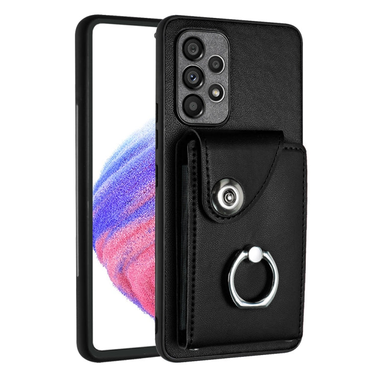 Organ Card Bag Ring Holder PU Phone Case, For Samsung Galaxy S22+ 5G, For Samsung Galaxy S22 5G, For Samsung Galaxy S21 FE 5G, For Samsung Galaxy A52 5G, For Samsung Galaxy A12