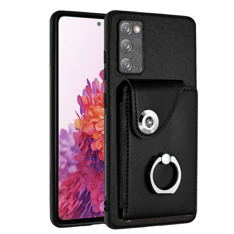 Organ Card Bag Ring Holder PU Phone Case, For Samsung Galaxy A04 4G, For Samsung Galaxy A13 5G / A04s, For Samsung Galaxy S20 FE, For Samsung Galaxy A23 165.4mm, For Samsung Galaxy A53 5G, For Samsung Galaxy A33 5G, For Samsung Galaxy A13 4G           ...