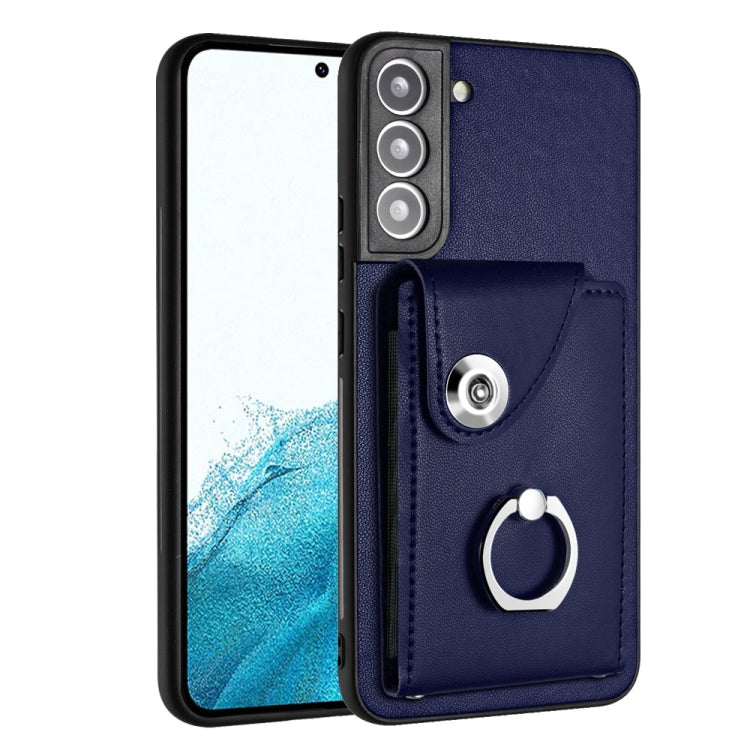 Organ Card Bag Ring Holder PU Phone Case, For Samsung Galaxy S22+ 5G, For Samsung Galaxy S22 5G, For Samsung Galaxy S21 FE 5G, For Samsung Galaxy A52 5G, For Samsung Galaxy A12