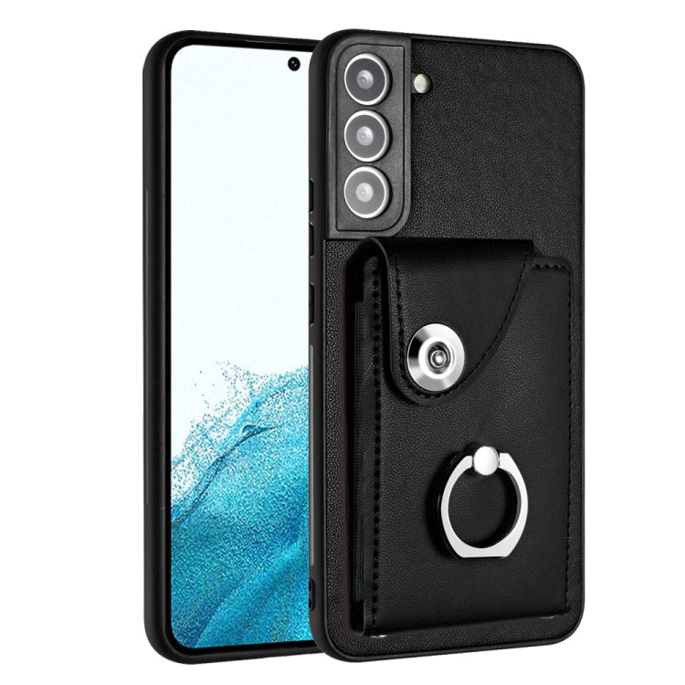 Organ Card Bag Ring Holder PU Phone Case, For Samsung Galaxy S22+ 5G, For Samsung Galaxy S22 5G, For Samsung Galaxy S21 FE 5G, For Samsung Galaxy A52 5G, For Samsung Galaxy A12