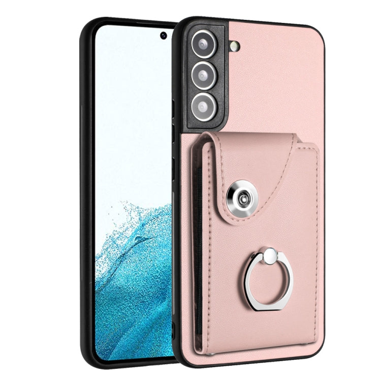 Organ Card Bag Ring Holder PU Phone Case, For Samsung Galaxy S22+ 5G, For Samsung Galaxy S22 5G, For Samsung Galaxy S21 FE 5G, For Samsung Galaxy A52 5G, For Samsung Galaxy A12