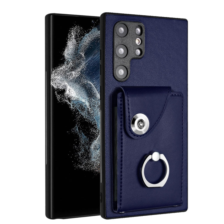 Organ Card Bag Ring Holder PU Phone Case, For Samsung Galaxy A04 4G, For Samsung Galaxy A13 5G / A04s, For Samsung Galaxy S20 FE, For Samsung Galaxy A23 165.4mm, For Samsung Galaxy A53 5G, For Samsung Galaxy A33 5G, For Samsung Galaxy A13 4G           ...