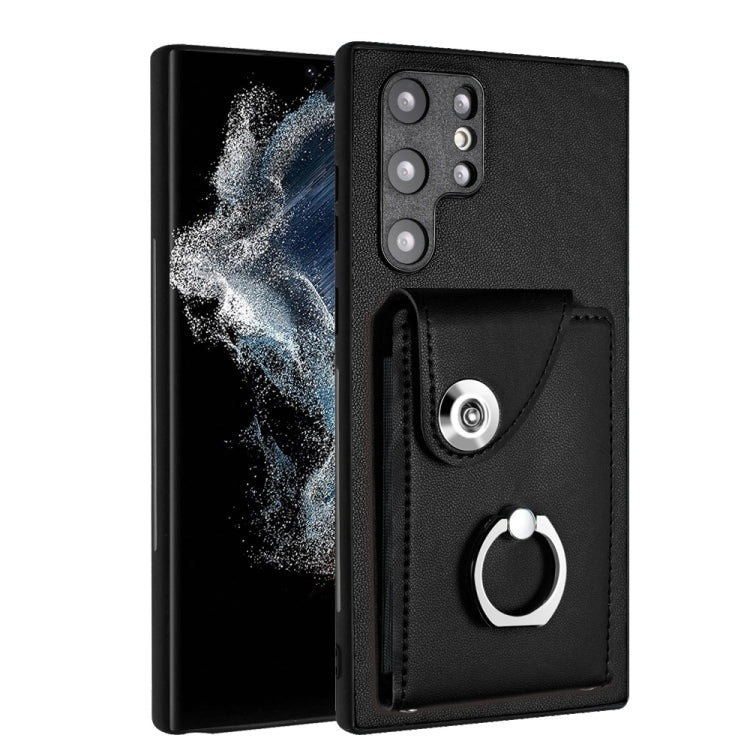 Organ Card Bag Ring Holder PU Phone Case, For Samsung Galaxy A04 4G, For Samsung Galaxy A13 5G / A04s, For Samsung Galaxy S20 FE, For Samsung Galaxy A23 165.4mm, For Samsung Galaxy A53 5G, For Samsung Galaxy A33 5G, For Samsung Galaxy A13 4G           ...