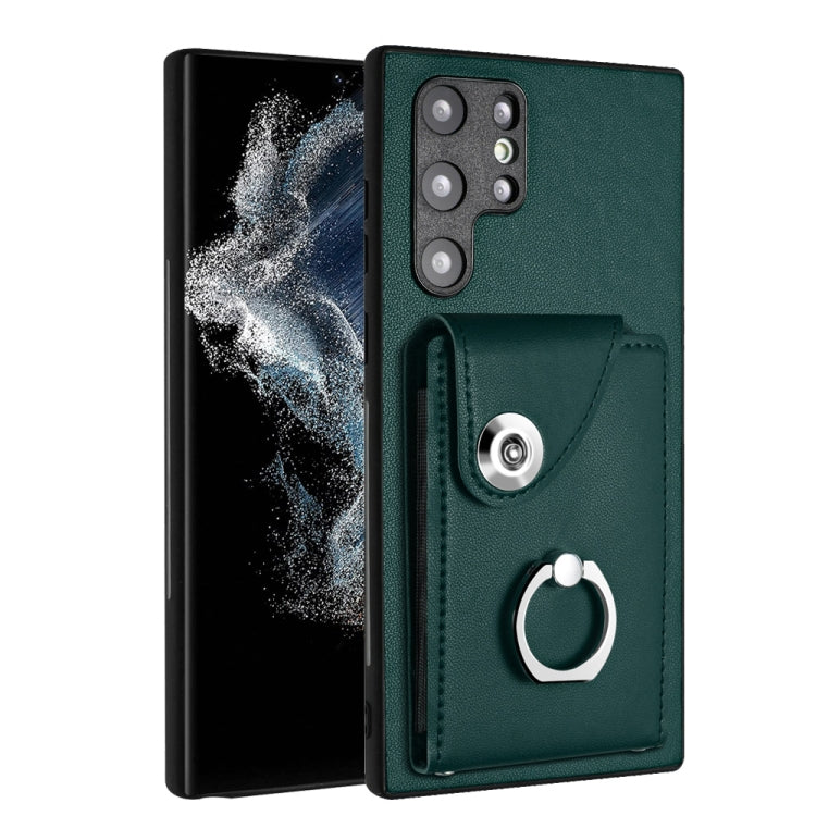 Organ Card Bag Ring Holder PU Phone Case, For Samsung Galaxy A04 4G, For Samsung Galaxy A13 5G / A04s, For Samsung Galaxy S20 FE, For Samsung Galaxy A23 165.4mm, For Samsung Galaxy A53 5G, For Samsung Galaxy A33 5G, For Samsung Galaxy A13 4G           ...