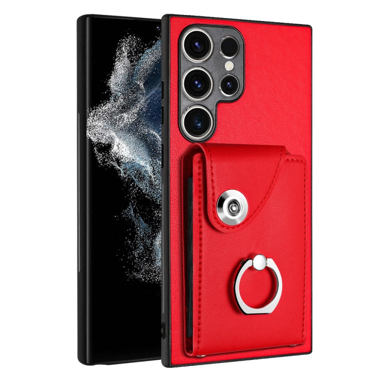 Organ Card Bag Ring Holder PU Phone Case, For Samsung Galaxy A24 4G, For Samsung Galaxy A04e / M04 / F04 4G, For Samsung Galaxy A34 5G, For Samsung Galaxy A54 5G, For Samsung Galaxy S23 Ultra 5G, For Samsung Galaxy S23+ 5G, For Samsung Galaxy S23 5G   ...