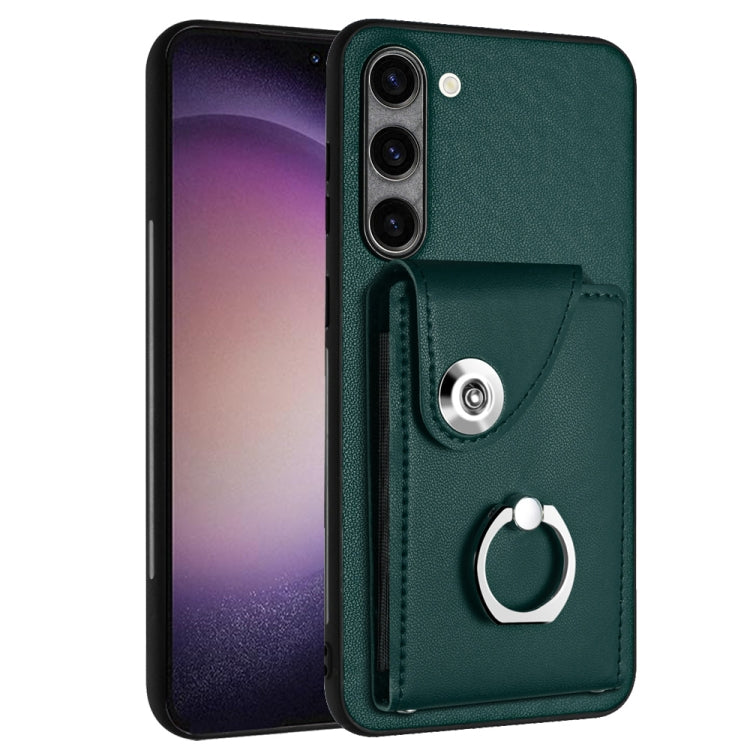 Organ Card Bag Ring Holder PU Phone Case, For Samsung Galaxy A24 4G, For Samsung Galaxy A04e / M04 / F04 4G, For Samsung Galaxy A34 5G, For Samsung Galaxy A54 5G, For Samsung Galaxy S23 Ultra 5G, For Samsung Galaxy S23+ 5G, For Samsung Galaxy S23 5G   ...