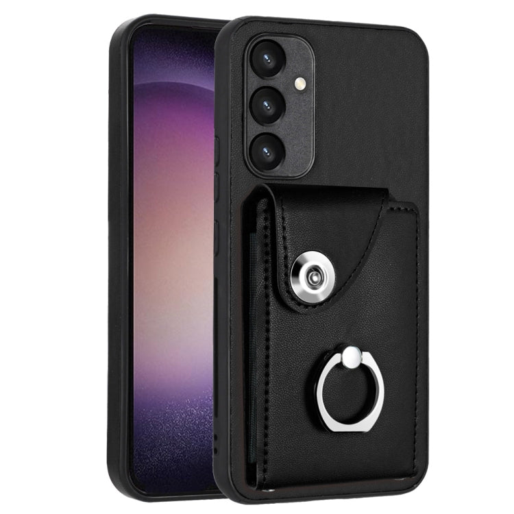 Organ Card Bag Ring Holder PU Phone Case, For Samsung Galaxy A24 4G, For Samsung Galaxy A04e / M04 / F04 4G, For Samsung Galaxy A34 5G, For Samsung Galaxy A54 5G, For Samsung Galaxy S23 Ultra 5G, For Samsung Galaxy S23+ 5G, For Samsung Galaxy S23 5G   ...