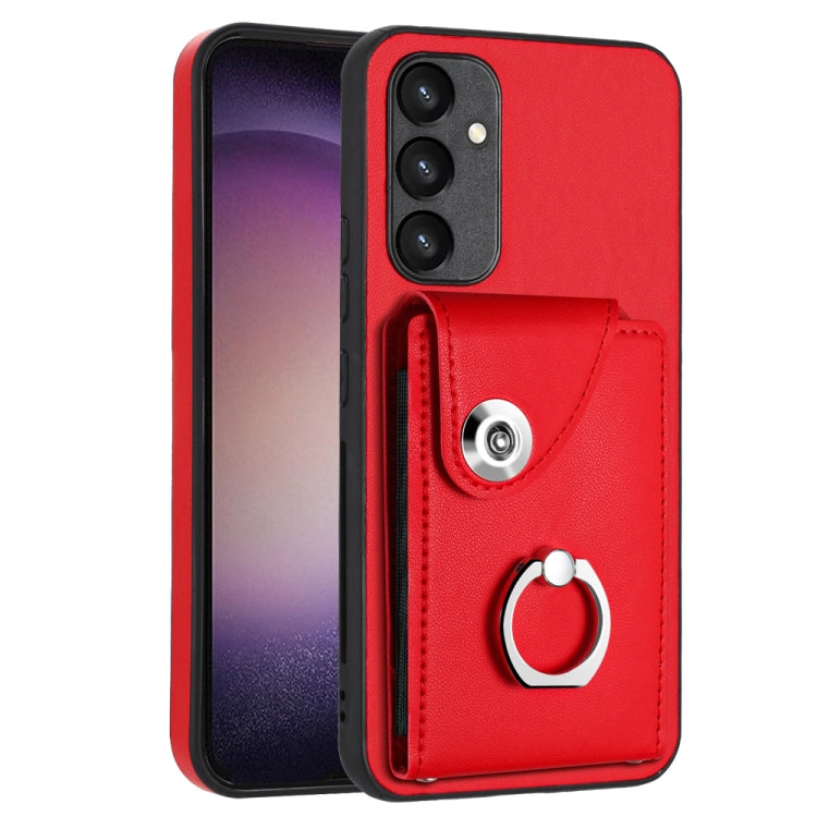 Organ Card Bag Ring Holder PU Phone Case, For Samsung Galaxy A24 4G, For Samsung Galaxy A04e / M04 / F04 4G, For Samsung Galaxy A34 5G, For Samsung Galaxy A54 5G, For Samsung Galaxy S23 Ultra 5G, For Samsung Galaxy S23+ 5G, For Samsung Galaxy S23 5G   ...