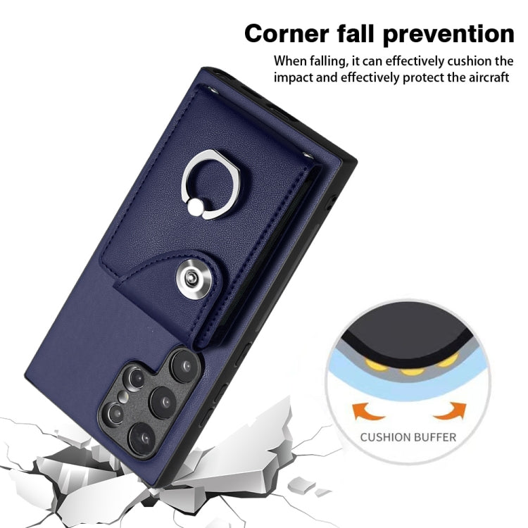 Organ Card Bag Ring Holder PU Phone Case, For Samsung Galaxy S24 Ultra 5G, For Samsung Galaxy S24+ 5G, For Samsung Galaxy S24 5G, For Samsung Galaxy A15 4G, For Samsung Galaxy A05, For Samsung Galaxy A05s 4G, For Samsung Galaxy A25 5G Global           ...