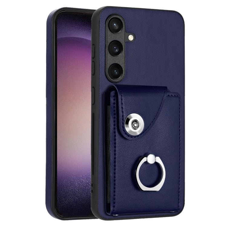 Organ Card Bag Ring Holder PU Phone Case, For Samsung Galaxy S24 Ultra 5G, For Samsung Galaxy S24+ 5G, For Samsung Galaxy S24 5G, For Samsung Galaxy A15 4G, For Samsung Galaxy A05, For Samsung Galaxy A05s 4G, For Samsung Galaxy A25 5G Global           ...
