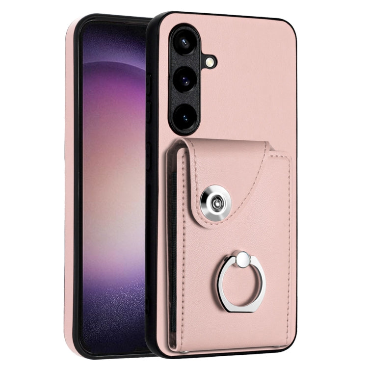 Organ Card Bag Ring Holder PU Phone Case, For Samsung Galaxy S24 Ultra 5G, For Samsung Galaxy S24+ 5G, For Samsung Galaxy S24 5G, For Samsung Galaxy A15 4G, For Samsung Galaxy A05, For Samsung Galaxy A05s 4G, For Samsung Galaxy A25 5G Global           ...