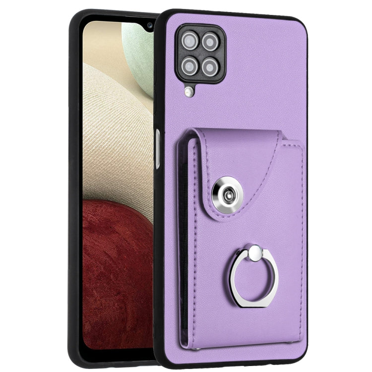 Organ Card Bag Ring Holder PU Phone Case, For Samsung Galaxy S22+ 5G, For Samsung Galaxy S22 5G, For Samsung Galaxy S21 FE 5G, For Samsung Galaxy A52 5G, For Samsung Galaxy A12