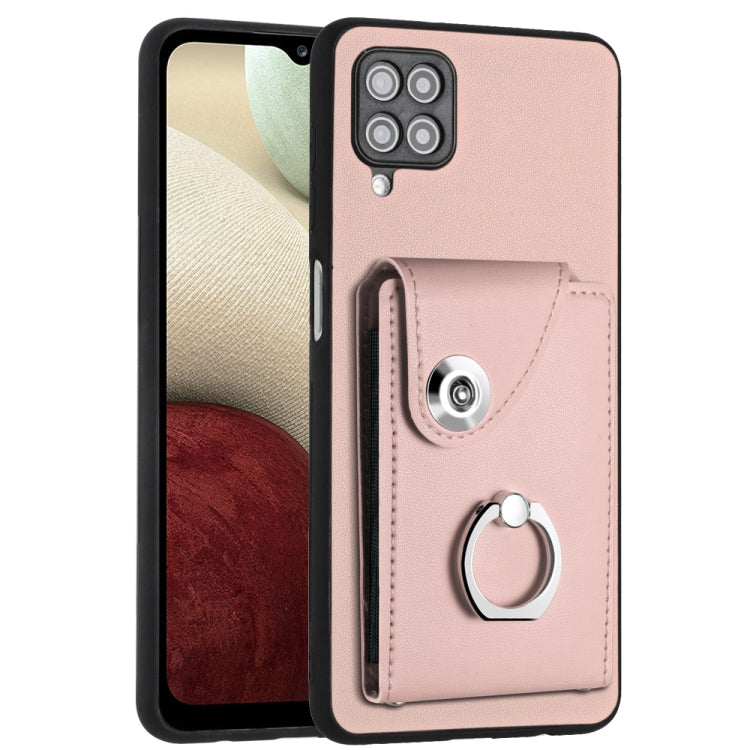 Organ Card Bag Ring Holder PU Phone Case, For Samsung Galaxy S22+ 5G, For Samsung Galaxy S22 5G, For Samsung Galaxy S21 FE 5G, For Samsung Galaxy A52 5G, For Samsung Galaxy A12