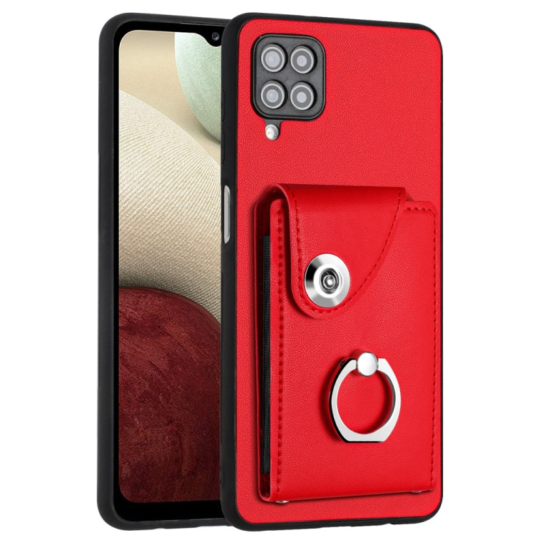 Organ Card Bag Ring Holder PU Phone Case, For Samsung Galaxy S22+ 5G, For Samsung Galaxy S22 5G, For Samsung Galaxy S21 FE 5G, For Samsung Galaxy A52 5G, For Samsung Galaxy A12