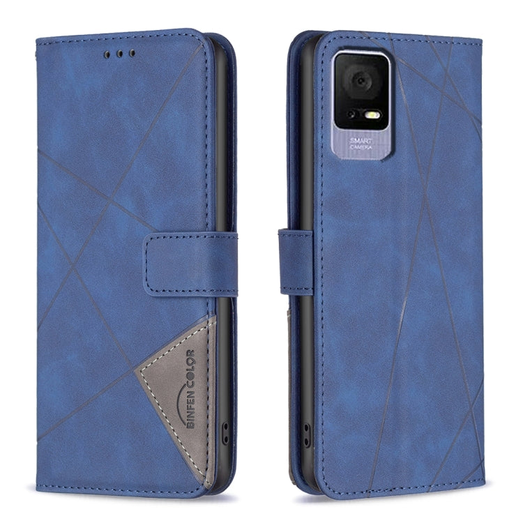 Magnetic Buckle Rhombus Texture Leather Phone Case, For TCL 50 SE, For TCL 40 NxtPaper, For TCL 40 SE, For TCL 405, For TCL 305 / 306 / 30 SE, For TCL 50 XE/50 XL 5G