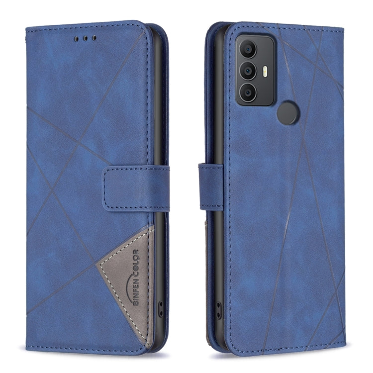 Magnetic Buckle Rhombus Texture Leather Phone Case, For TCL 50 SE, For TCL 40 NxtPaper, For TCL 40 SE, For TCL 405, For TCL 305 / 306 / 30 SE, For TCL 50 XE/50 XL 5G