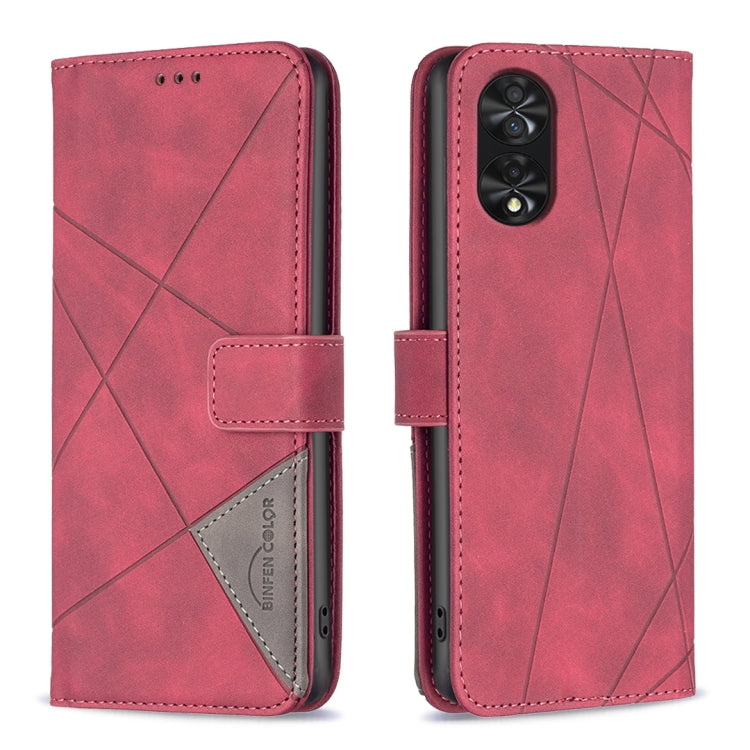 Magnetic Buckle Rhombus Texture Leather Phone Case, For TCL 50 SE, For TCL 40 NxtPaper, For TCL 40 SE, For TCL 405, For TCL 305 / 306 / 30 SE, For TCL 50 XE/50 XL 5G