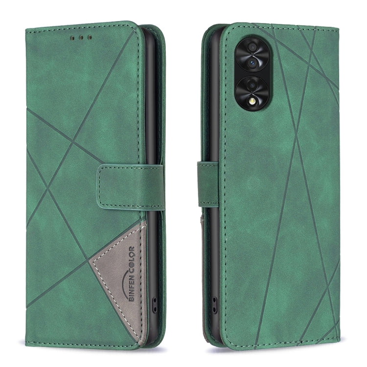 Magnetic Buckle Rhombus Texture Leather Phone Case, For TCL 50 SE, For TCL 40 NxtPaper, For TCL 40 SE, For TCL 405, For TCL 305 / 306 / 30 SE, For TCL 50 XE/50 XL 5G
