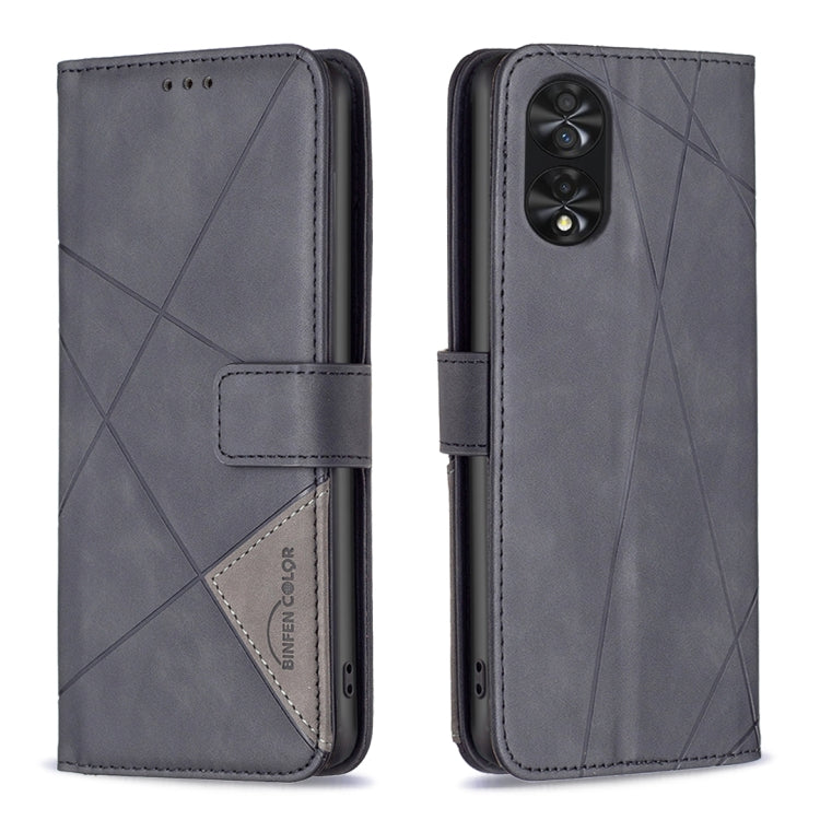 Magnetic Buckle Rhombus Texture Leather Phone Case, For TCL 50 SE, For TCL 40 NxtPaper, For TCL 40 SE, For TCL 405, For TCL 305 / 306 / 30 SE, For TCL 50 XE/50 XL 5G