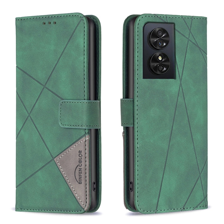 Magnetic Buckle Rhombus Texture Leather Phone Case, For TCL 50 SE, For TCL 40 NxtPaper, For TCL 40 SE, For TCL 405, For TCL 305 / 306 / 30 SE, For TCL 50 XE/50 XL 5G