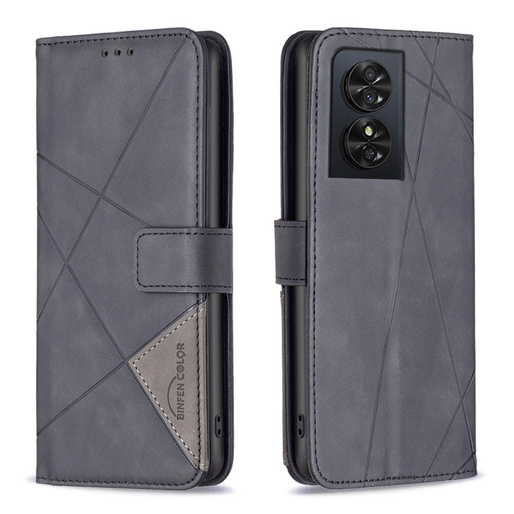 Magnetic Buckle Rhombus Texture Leather Phone Case, For TCL 50 SE, For TCL 40 NxtPaper, For TCL 40 SE, For TCL 405, For TCL 305 / 306 / 30 SE, For TCL 50 XE/50 XL 5G