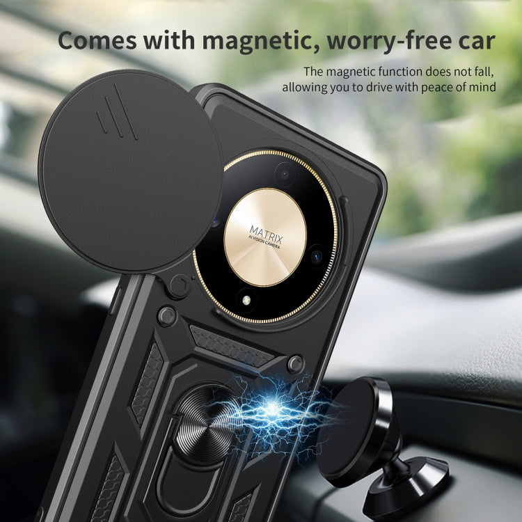 Sliding Camera Cover Design TPU+PC Phone Case, For Honor X9b, For Honor 90 5G, For Honor Magic5 Pro