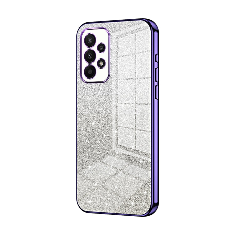 Gradient Glitter Powder Electroplated Phone Case, For Samsung Galaxy A23, For Samsung Galaxy A53 5G, For Samsung Galaxy A33 5G, For Samsung Galaxy A13 4G, For Samsung Galaxy S22 Ultra 5G, For Samsung Galaxy S22+ 5G