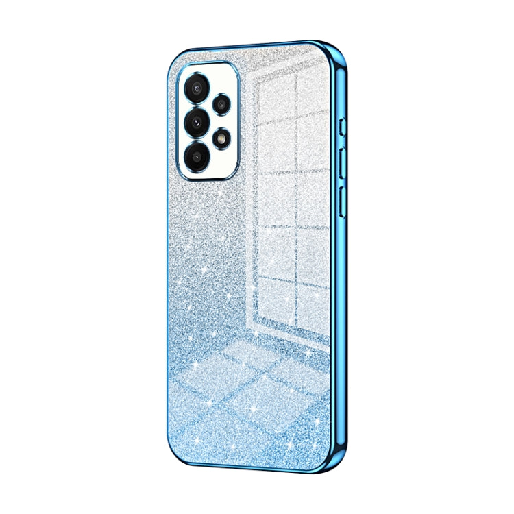 Gradient Glitter Powder Electroplated Phone Case, For Samsung Galaxy A23, For Samsung Galaxy A53 5G, For Samsung Galaxy A33 5G, For Samsung Galaxy A13 4G, For Samsung Galaxy S22 Ultra 5G, For Samsung Galaxy S22+ 5G