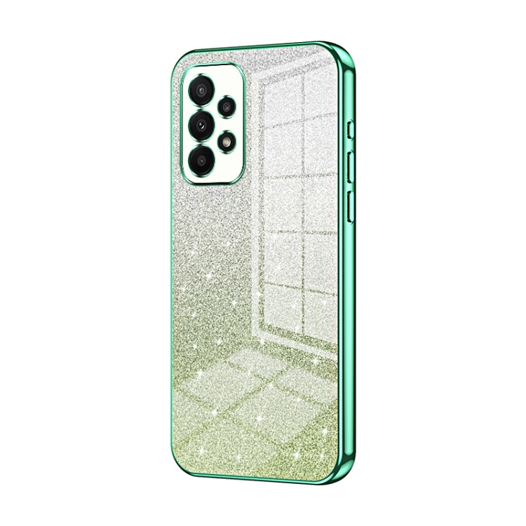Gradient Glitter Powder Electroplated Phone Case, For Samsung Galaxy A23, For Samsung Galaxy A53 5G, For Samsung Galaxy A33 5G, For Samsung Galaxy A13 4G, For Samsung Galaxy S22 Ultra 5G, For Samsung Galaxy S22+ 5G