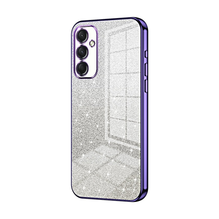 Gradient Glitter Powder Electroplated Phone Case, For Samsung Galaxy S23 FE 5G, For Samsung Galaxy F14 5G, For Samsung Galaxy M14, For Samsung Galaxy A24 4G, For Samsung Galaxy A34 5G, For Samsung Galaxy A54 5G