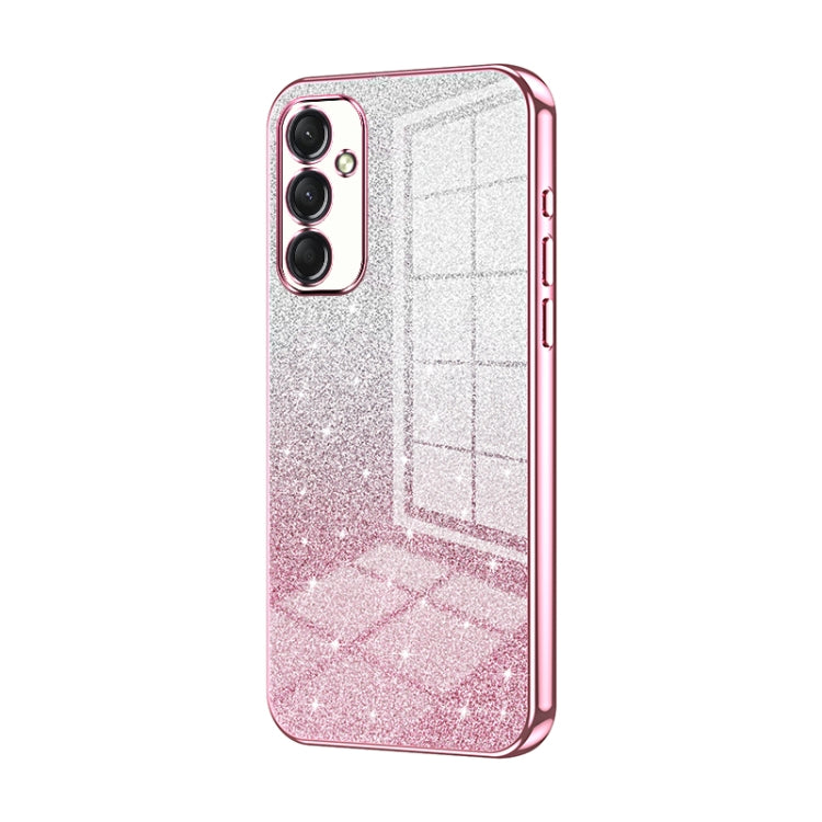 Gradient Glitter Powder Electroplated Phone Case, For Samsung Galaxy S23 FE 5G, For Samsung Galaxy F14 5G, For Samsung Galaxy M14, For Samsung Galaxy A24 4G, For Samsung Galaxy A34 5G, For Samsung Galaxy A54 5G