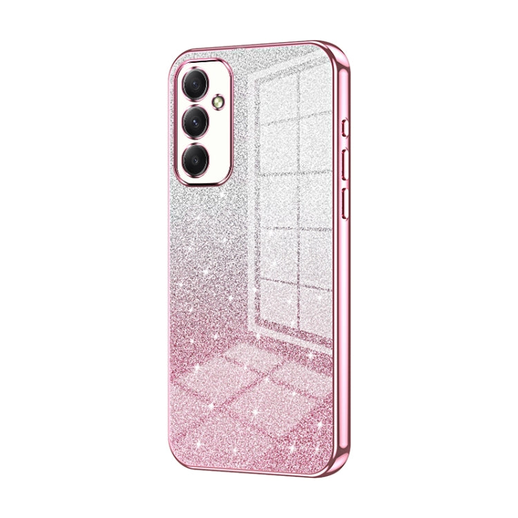Gradient Glitter Powder Electroplated Phone Case, For Samsung Galaxy S23 FE 5G, For Samsung Galaxy F14 5G, For Samsung Galaxy M14, For Samsung Galaxy A24 4G, For Samsung Galaxy A34 5G, For Samsung Galaxy A54 5G