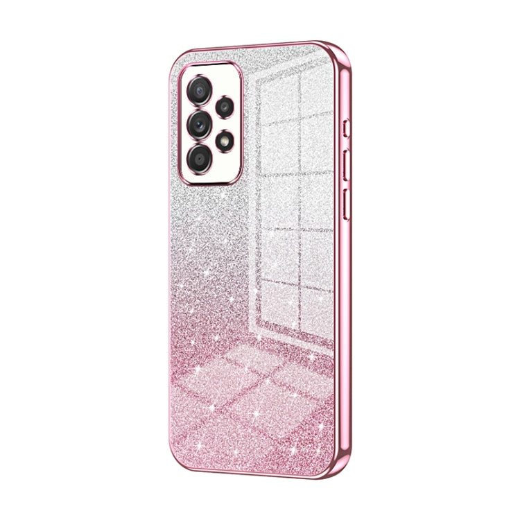 Gradient Glitter Powder Electroplated Phone Case, For Samsung Galaxy A52 5G, For Samsung Galaxy S21 5G, For Samsung Galaxy S21+ 5G, For Samsung Galaxy S21 Ultra 5G